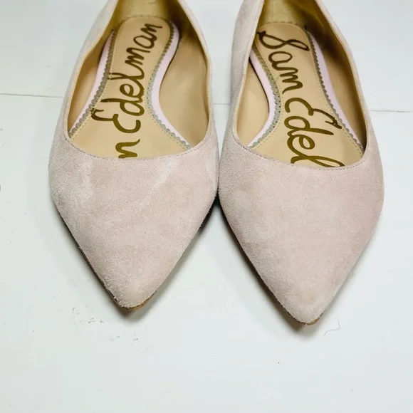 Sam Edelman Rae Women’s Ballet Flats Size 8M Pointed Toe Pink Suede. - Picture 6 of 12